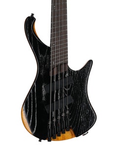 Ibanez EHB1135MS Multiscale 5-String Bass Guitar with Bag Silver Wave Black