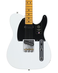 Fender American Vintage II 1951 Tele Maple Neck Prototype White With Case View 2