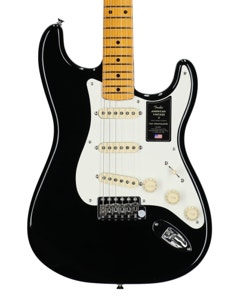 American Vintage II 1957 Stratocaster Maple Neck Black With Case View 2