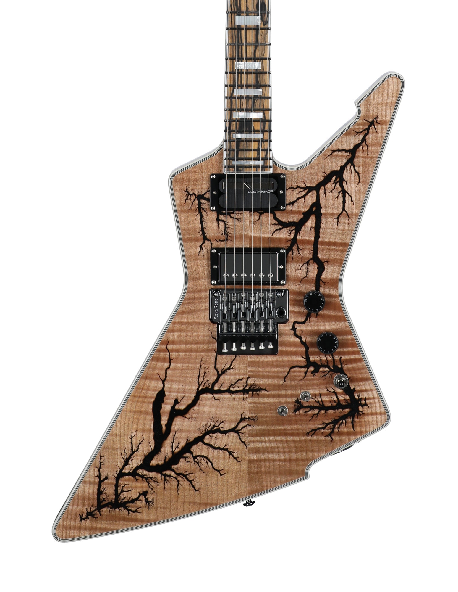 Schecter E-1 FR-S Electro-Resin Guitar Gloss Natural View 2