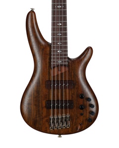 Ibanez Prestige SR5505 5-String Bass Guitar with Case Mocha Flat