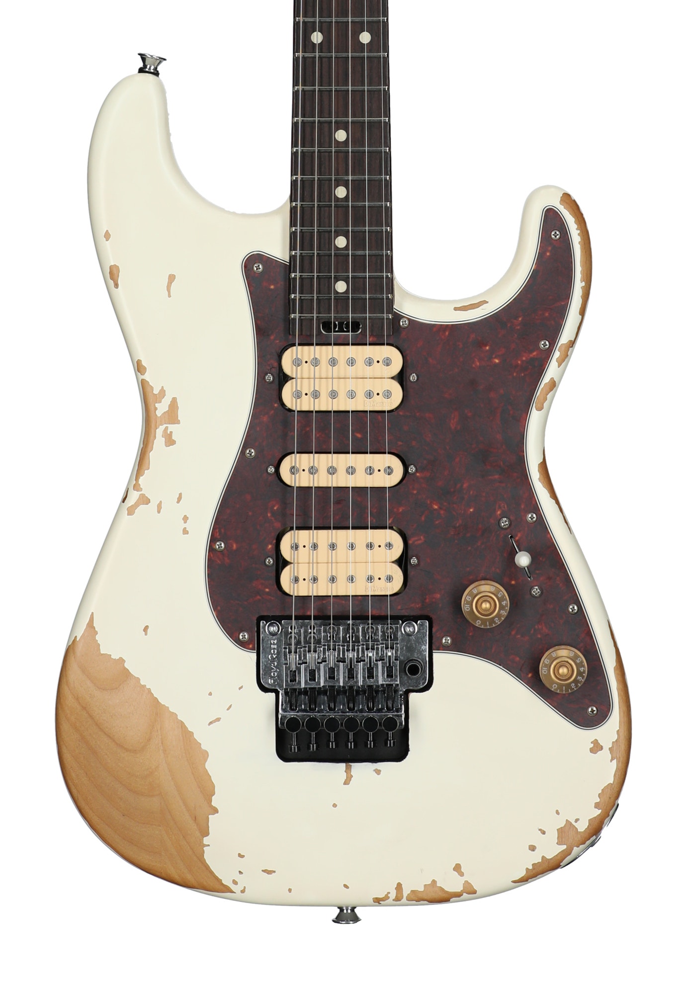 Charvel LE Super Stock SD1 HH FR Rosewood Aged White with Gig Bag