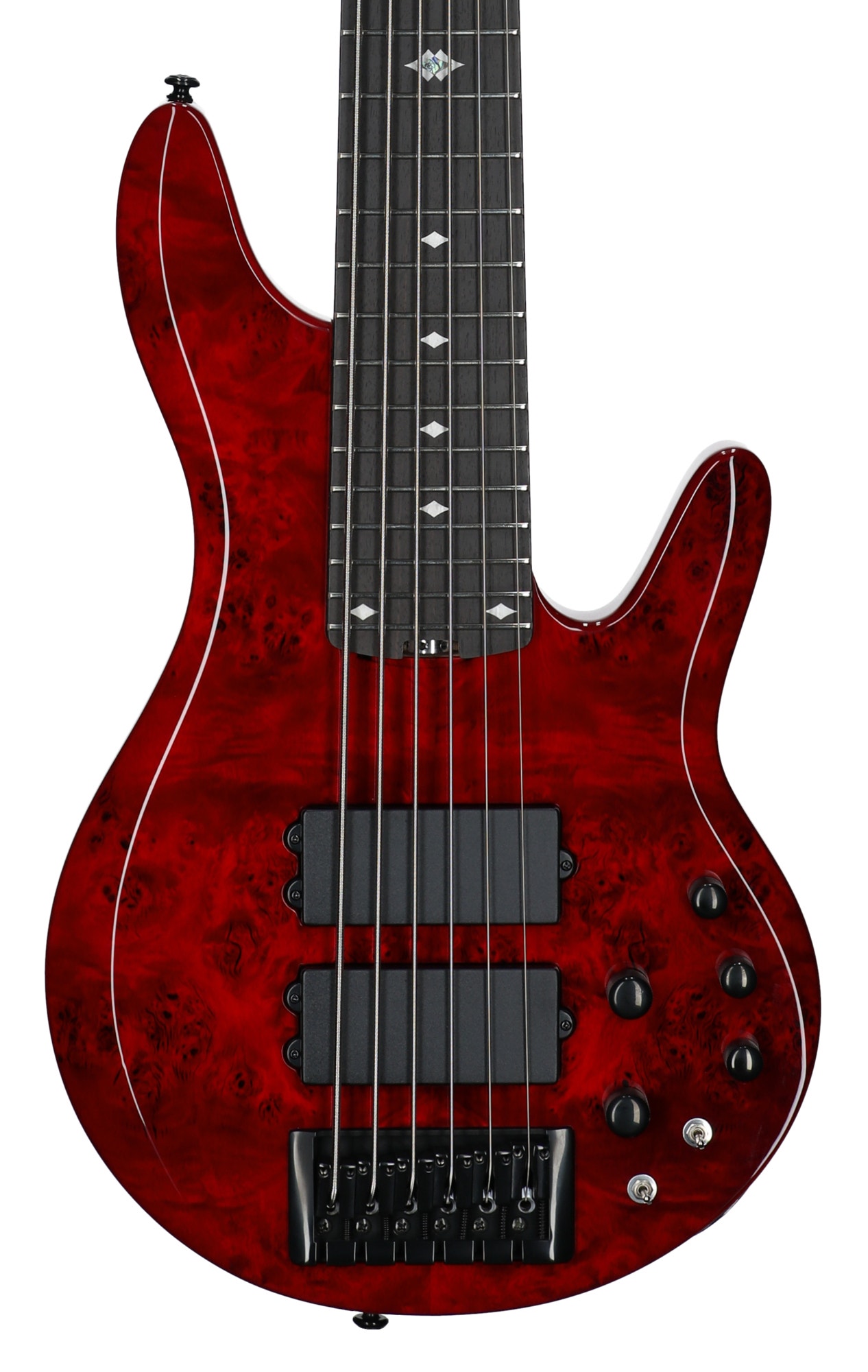Michael Kelly Pinnacle 6 Bass 6-String Bass Guitar Cherry Burl