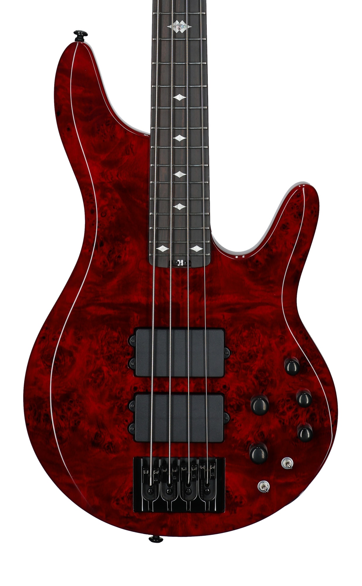 Michael Kelly Pinnacle 4 Bass Guitar Cherry View 2