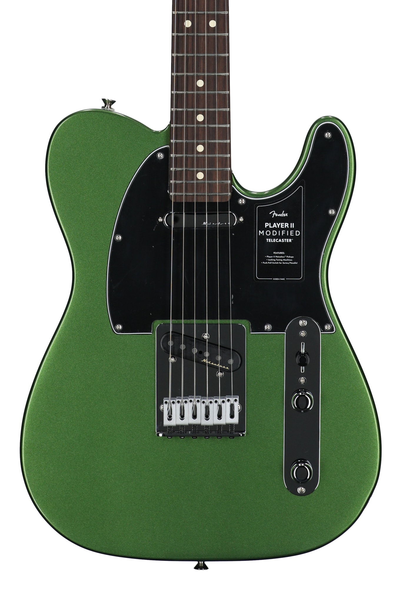 Fender Player II Modified Telecaster Rosewood Fingerboard Guitar with Bag Harvest Green View 2