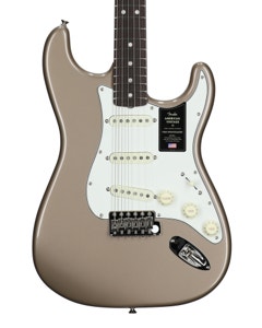 Fender American Vintage II 1965 Strat Rosewood Shoreline Gold With Case View 2
