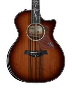 Taylor PS14ce Urban Ironbark Grand Auditorium Acoustic Electric Guitar with Case Shaded Edge Burst View 2