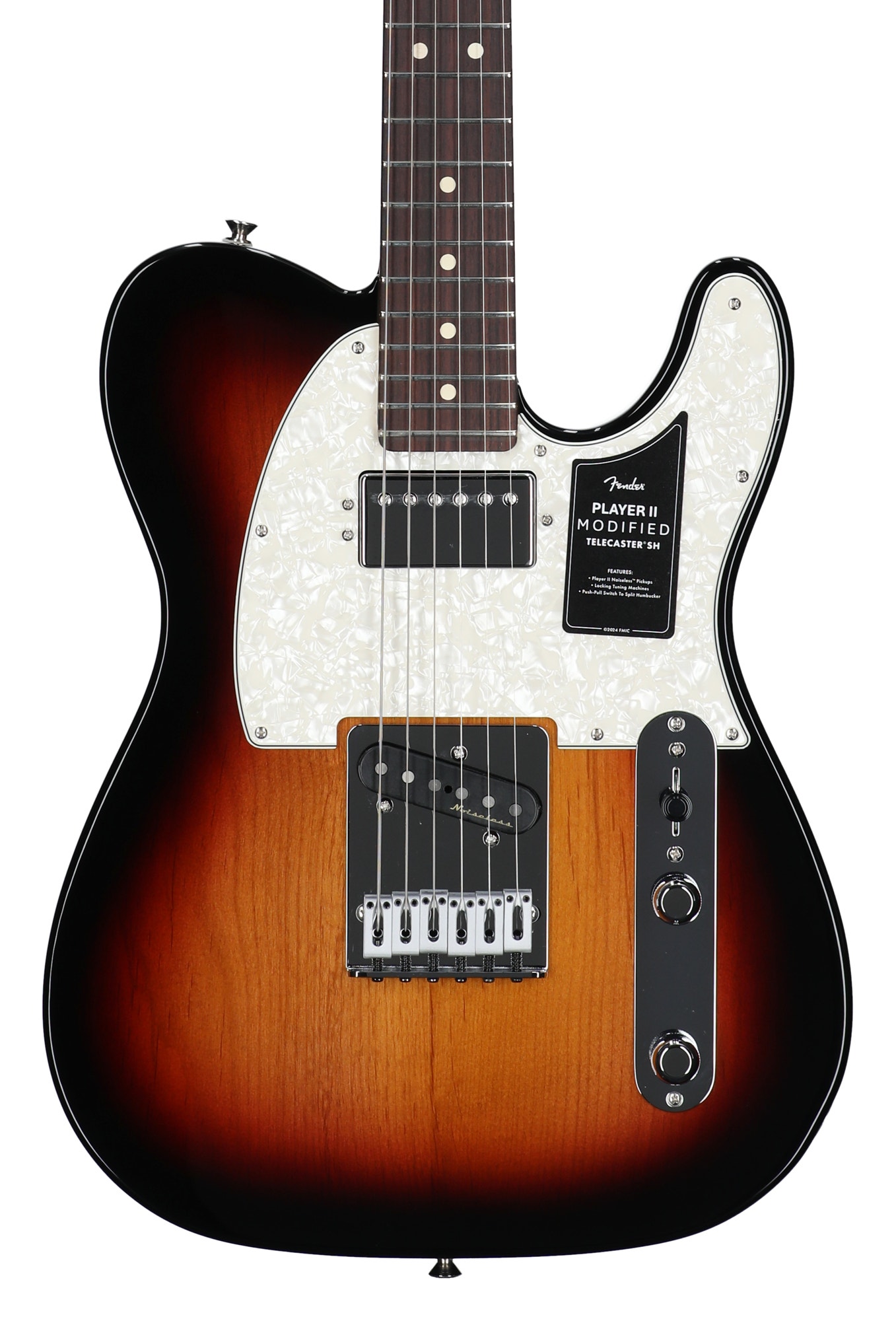 Fender Player II Modified Telecaster SH Rosewood Fingerboard Guitar with Bag 3-Color Sunburst View 2
