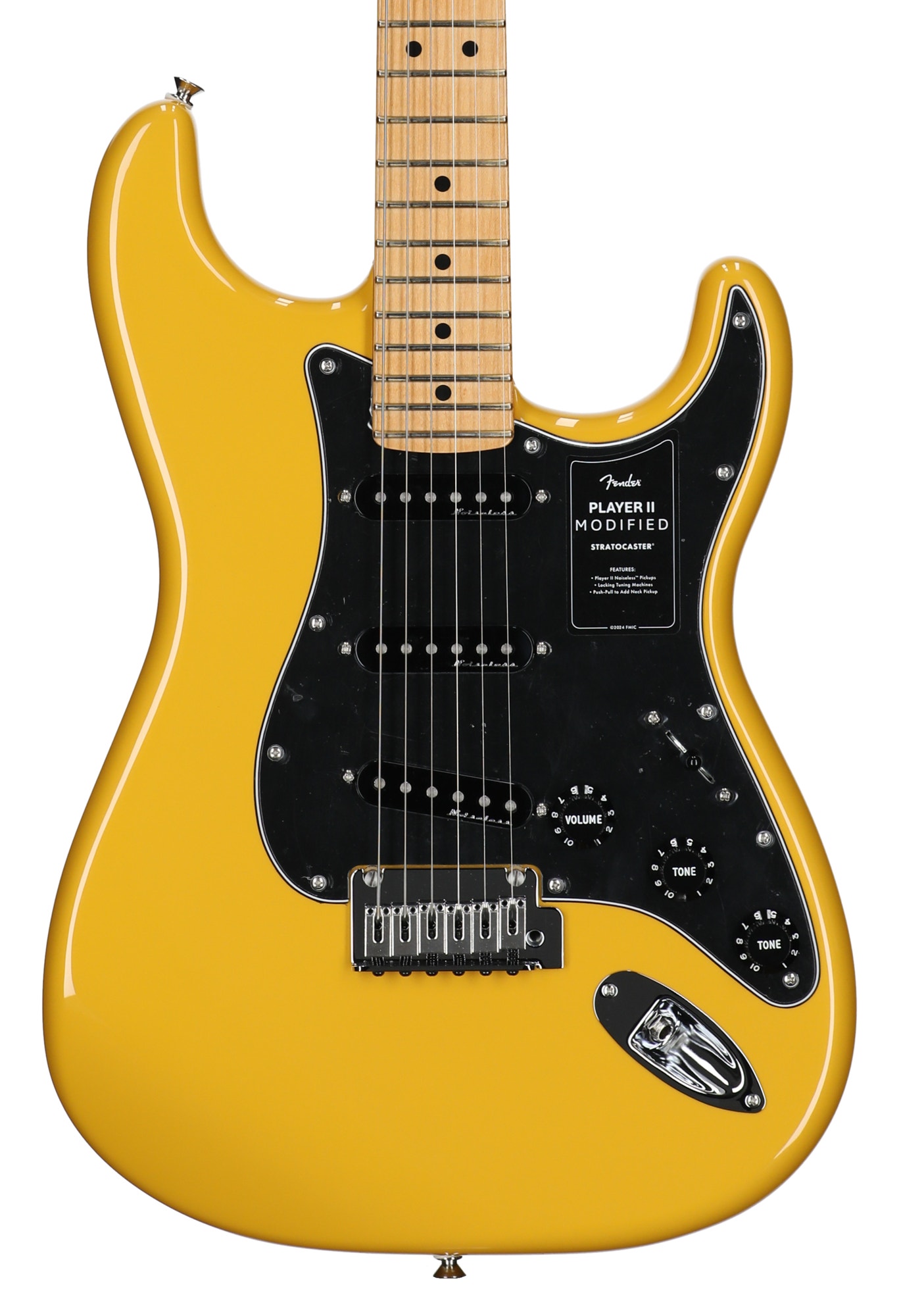 Fender Player II Modified Stratocaster Maple Guitar with Bag Sun Yellow View 2