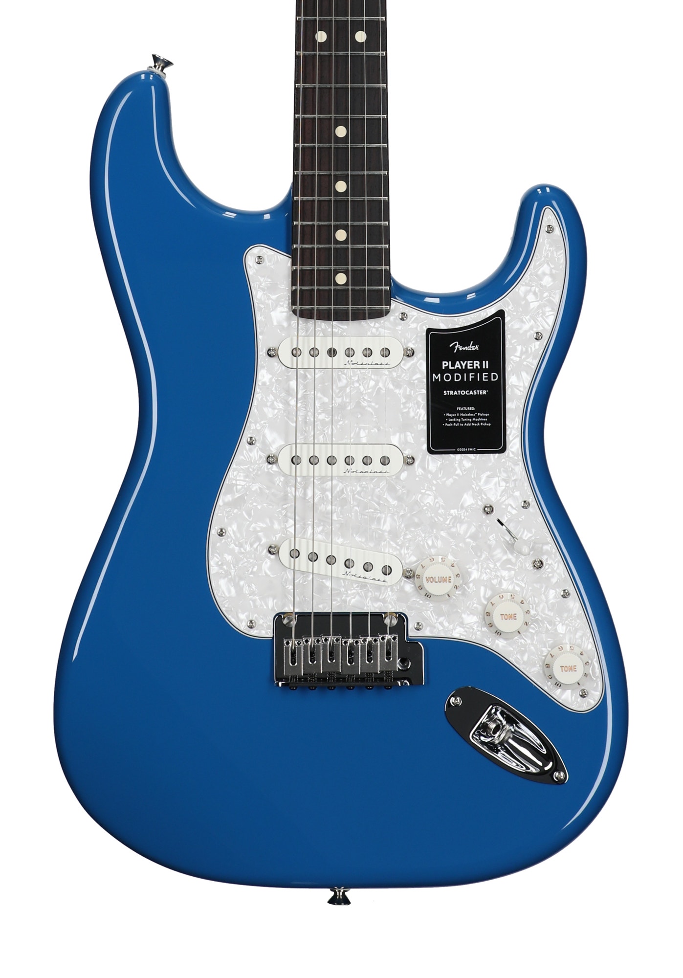 Fender Player II Modified Stratocaster Rosewood Electric Guitar with Bag Electric Blue View 2