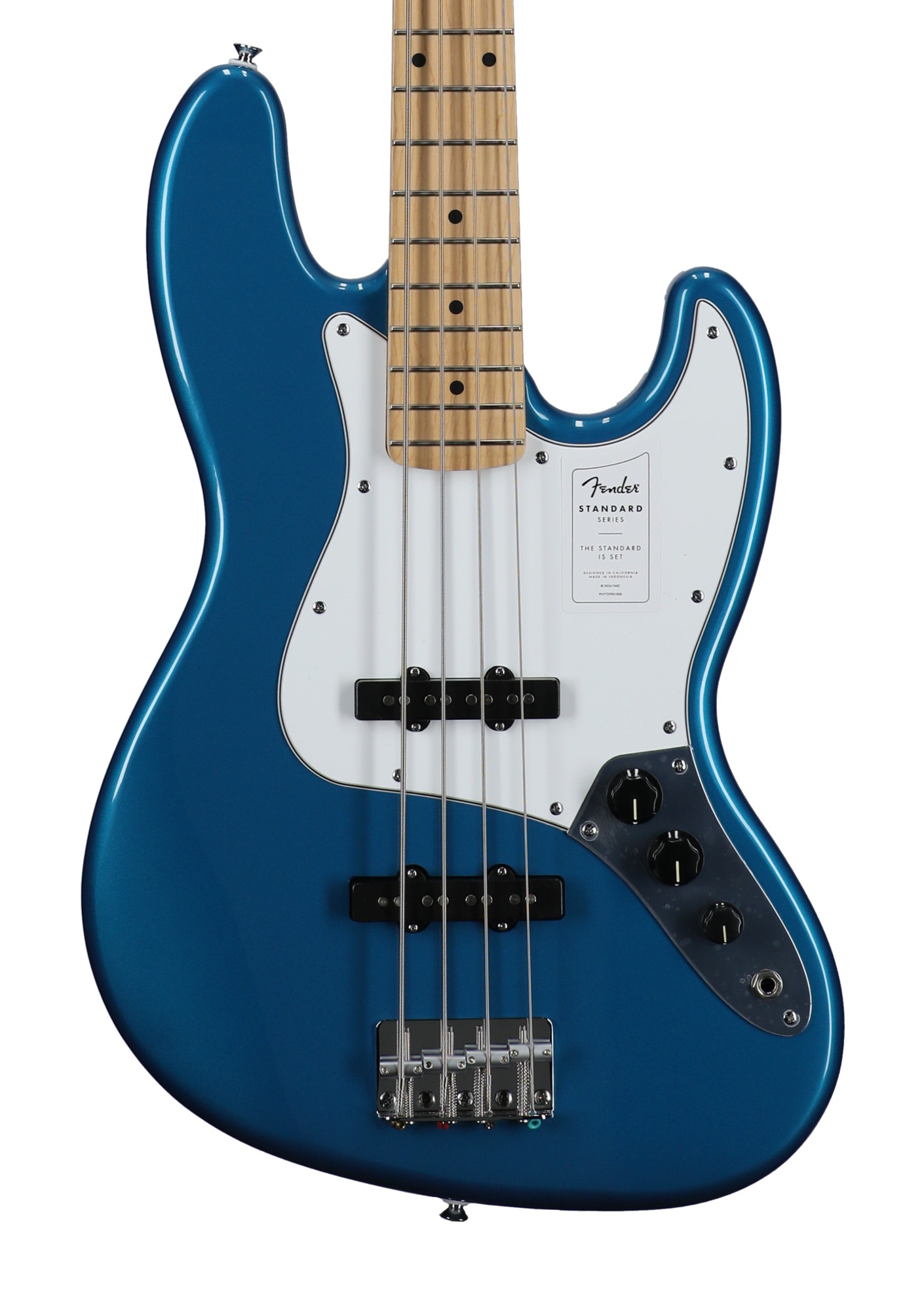 Fender Standard Jazz Bass Maple Neck Aqua Marine Metallic View 2