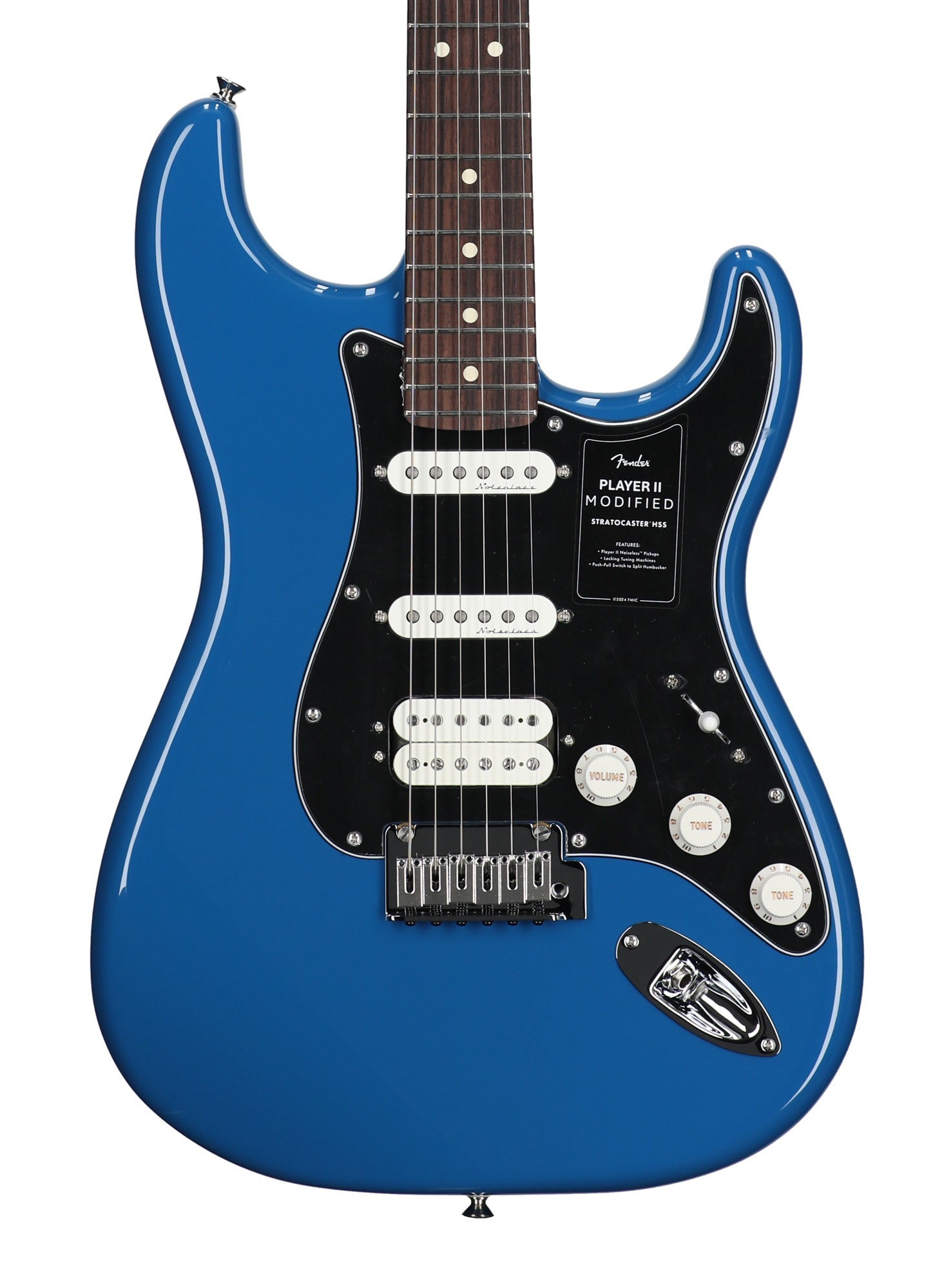 Fender Player II Modified Stratocaster HSS Rosewood Guitar with Bag Electric Blue View 2