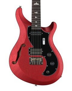 PRS S2 Vela Semi-Hollow Satin Guitar with Bag Red Apple Metallic