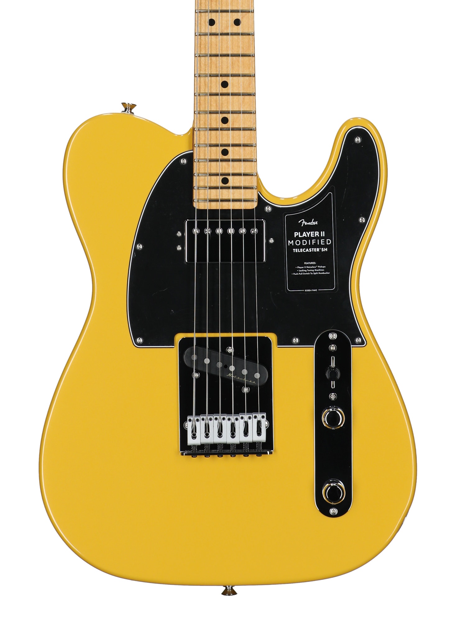 Fender Player II Modified Telecaster SH Maple Fingerboard Guitar with Bag Sunshine Yellow View 2