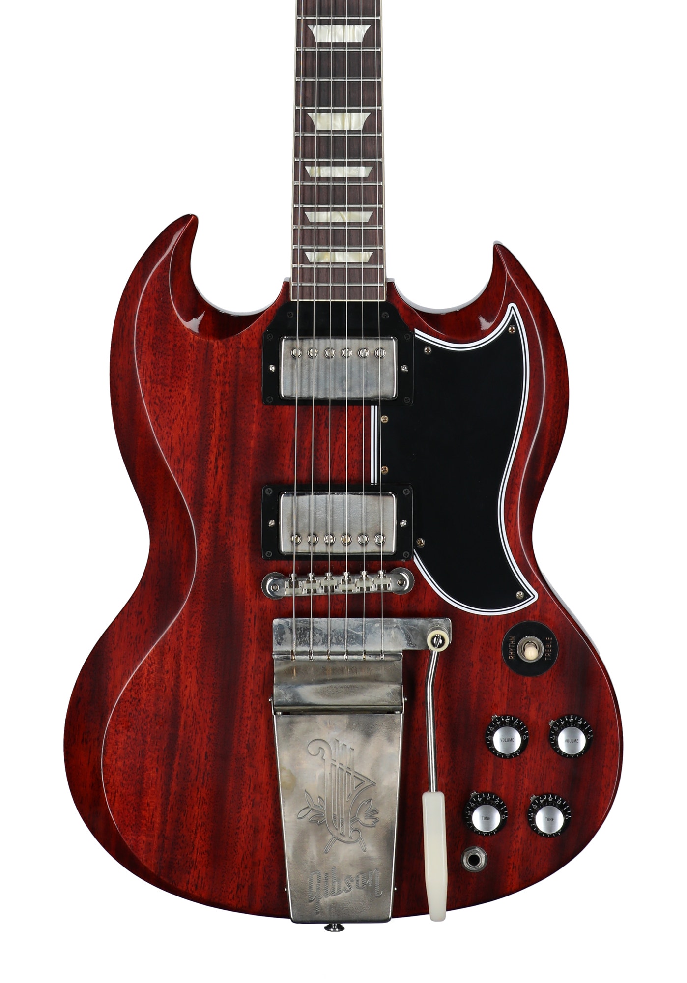 Gibson Custom Shop 1964 SG Standard Maestro Vibrola, VOS Cherry with Case View 2