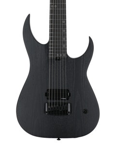 Schecter KM-7 MKIII EX 7-String Baritone Guitar Satin Black Open Pore View 2