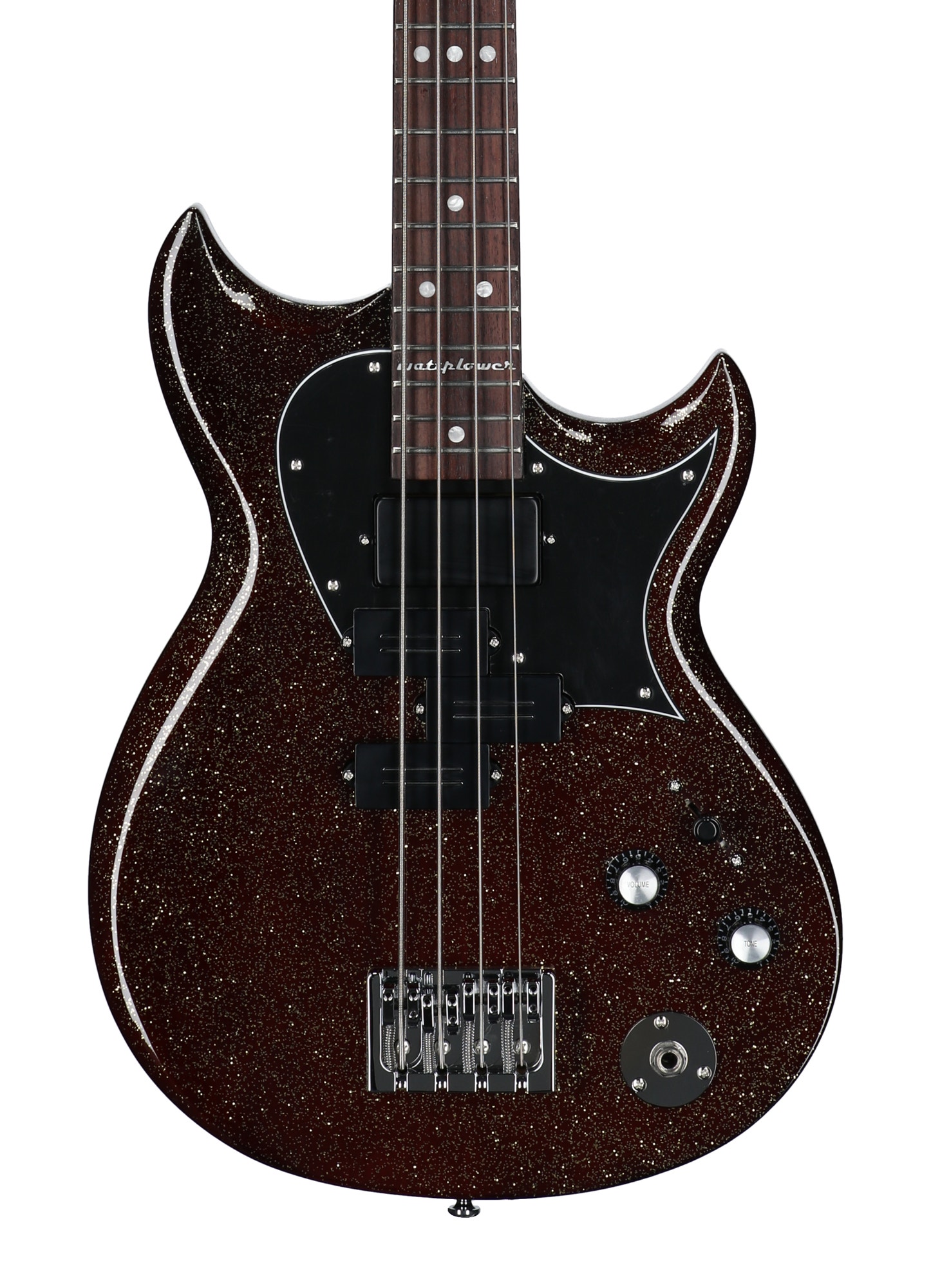 Reverend Mike Watt Wattplower MKII Bass Guitar Rootbeer Sparkle View 2