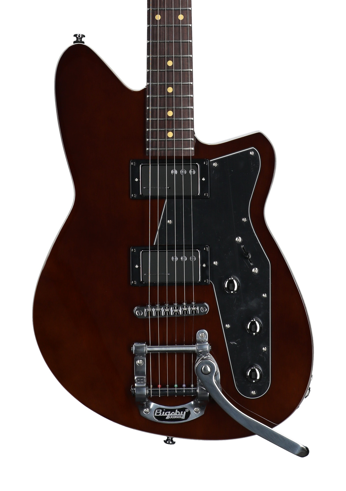 Reverend Jetstream HCB Electric Guitar Violin Brown View 2