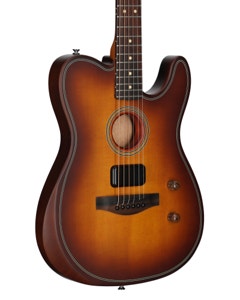Fender Acoustasonic Standard Tele Honey Burst View 8