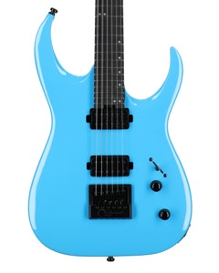 Jackson Pro Plus Signature Misha Mansoor Juggernaut ET6 Guitar with Bag Riviera Blue View 2