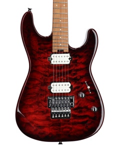 Charvel Pro-Mod Plus SD1 HH FR Guitar Quilt Sangria with Bag
