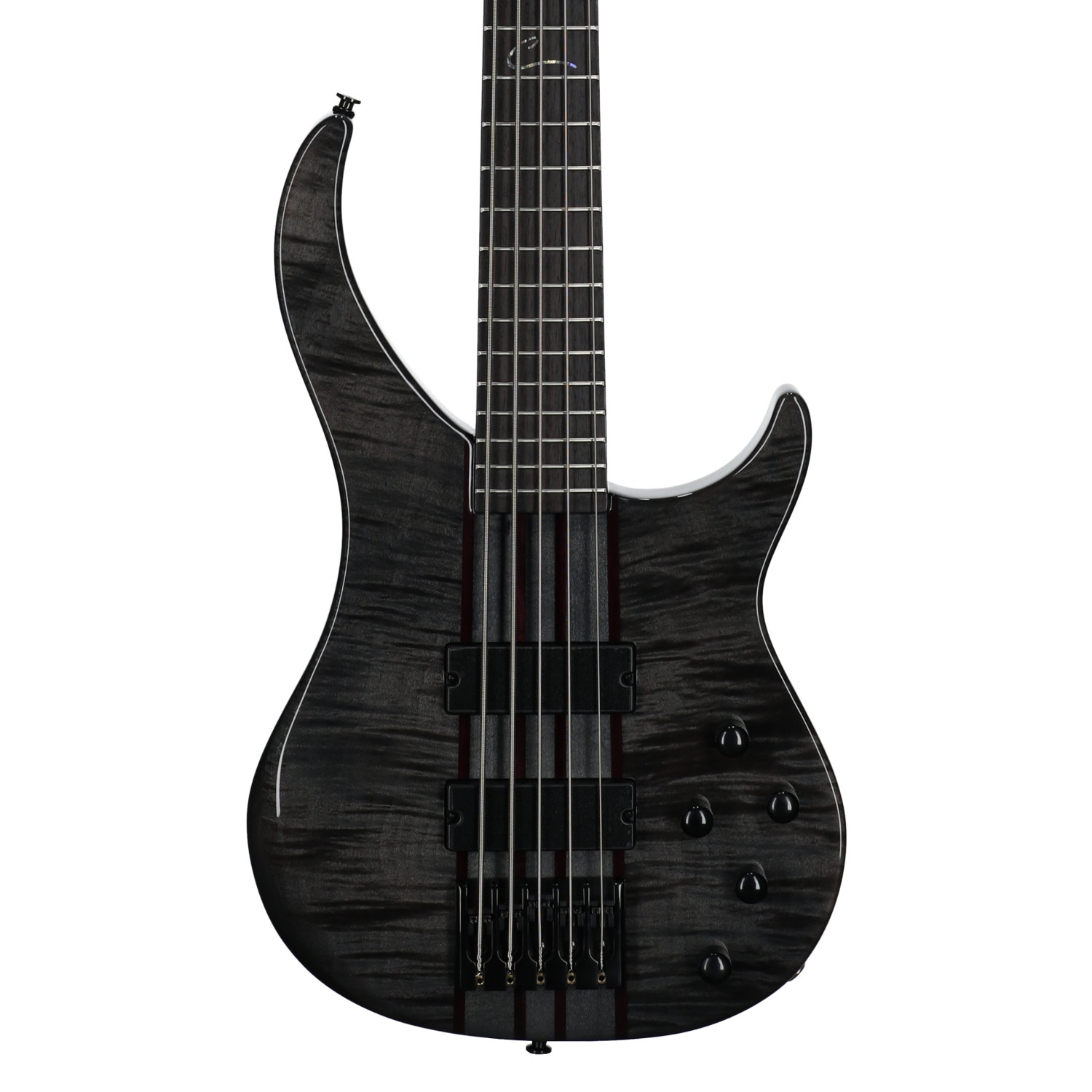 Peavey Cirrus 5-String Flame Maple Guitar with Case Trans Black View 2