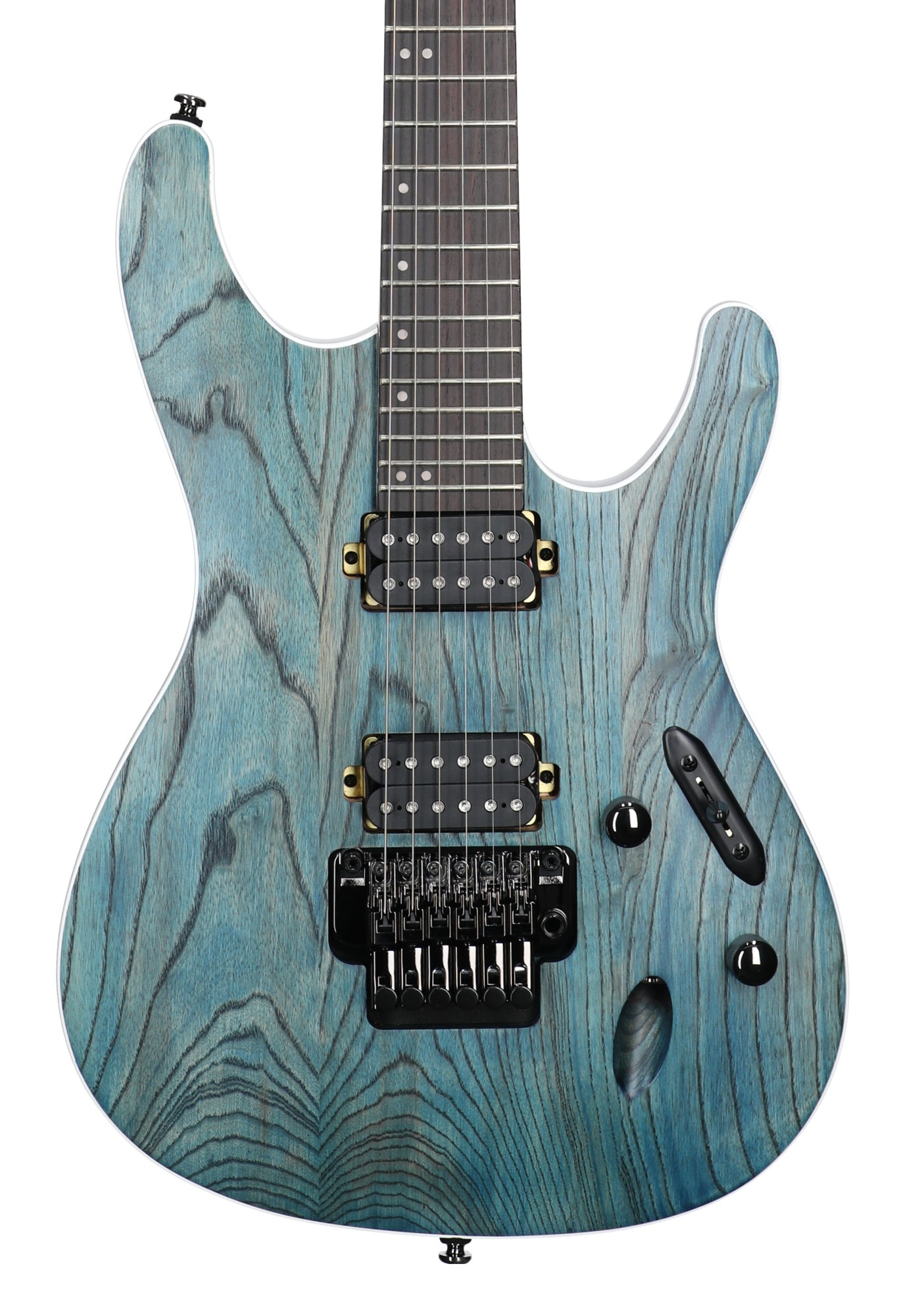 Ibanez S520AH EG Cosmic Blue Stained Flat View 2