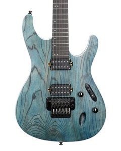 Ibanez S520AH EG Cosmic Blue Stained Flat View 2