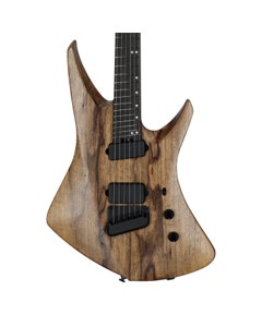 Ernie Ball Music Man Kaizen 6 Guitar with Mono Case Black Limba View 2