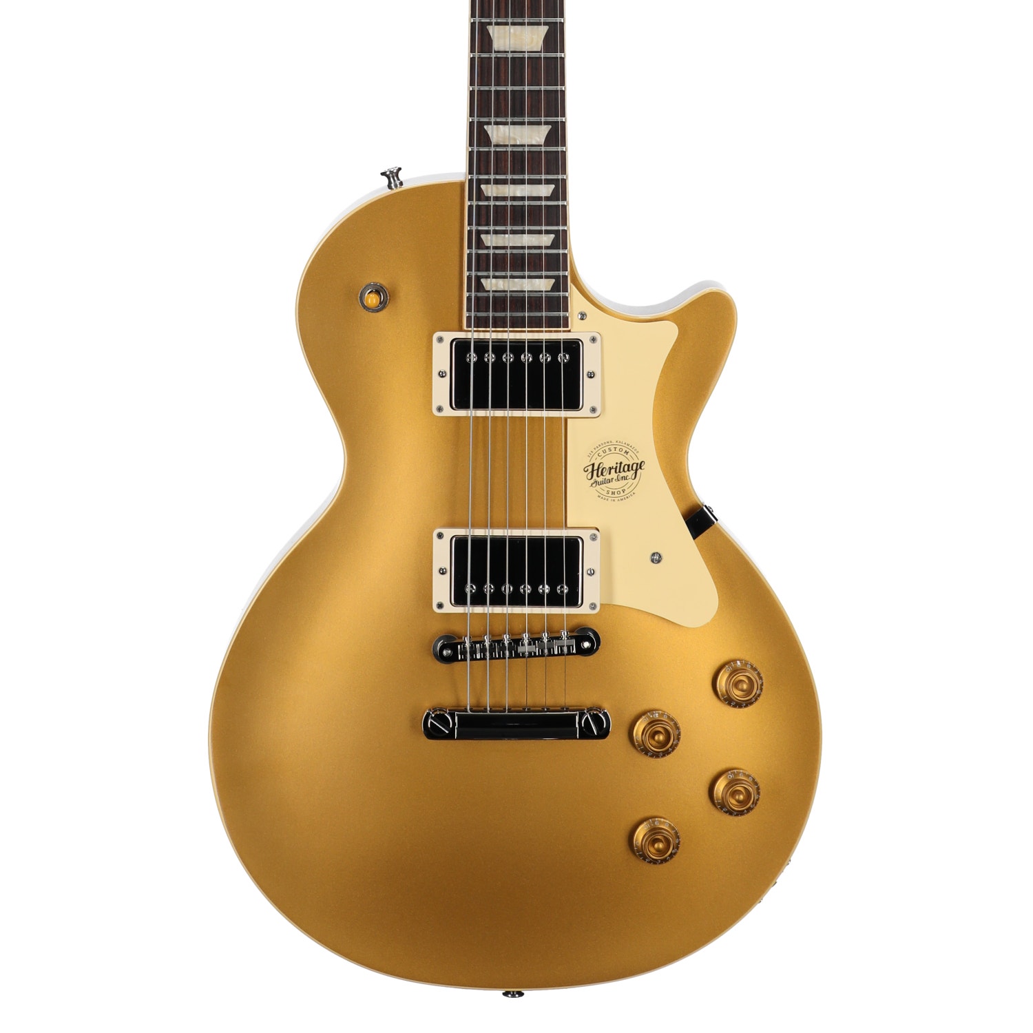 Heritage Guitars Custom Core H-150 Electric Guitar GoldTop View 2