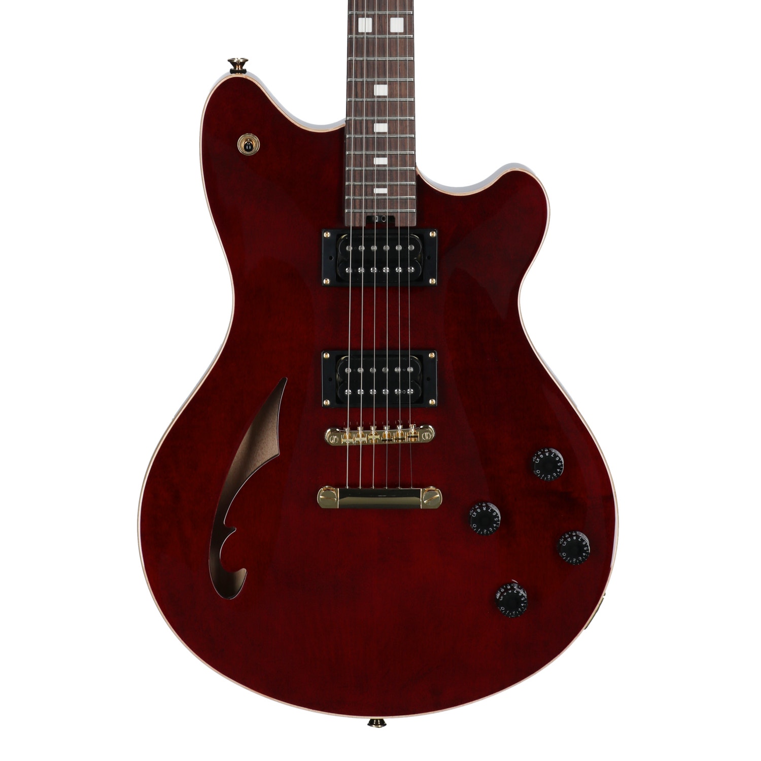 EVH SA-126 Standard Centerblock Semi Hollow Body Wine Red