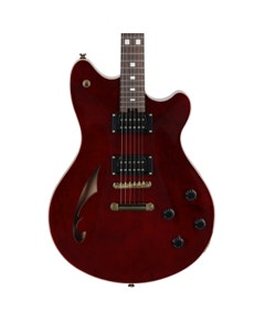 EVH SA-126 Standard Centerblock Semi Hollow Body Wine Red