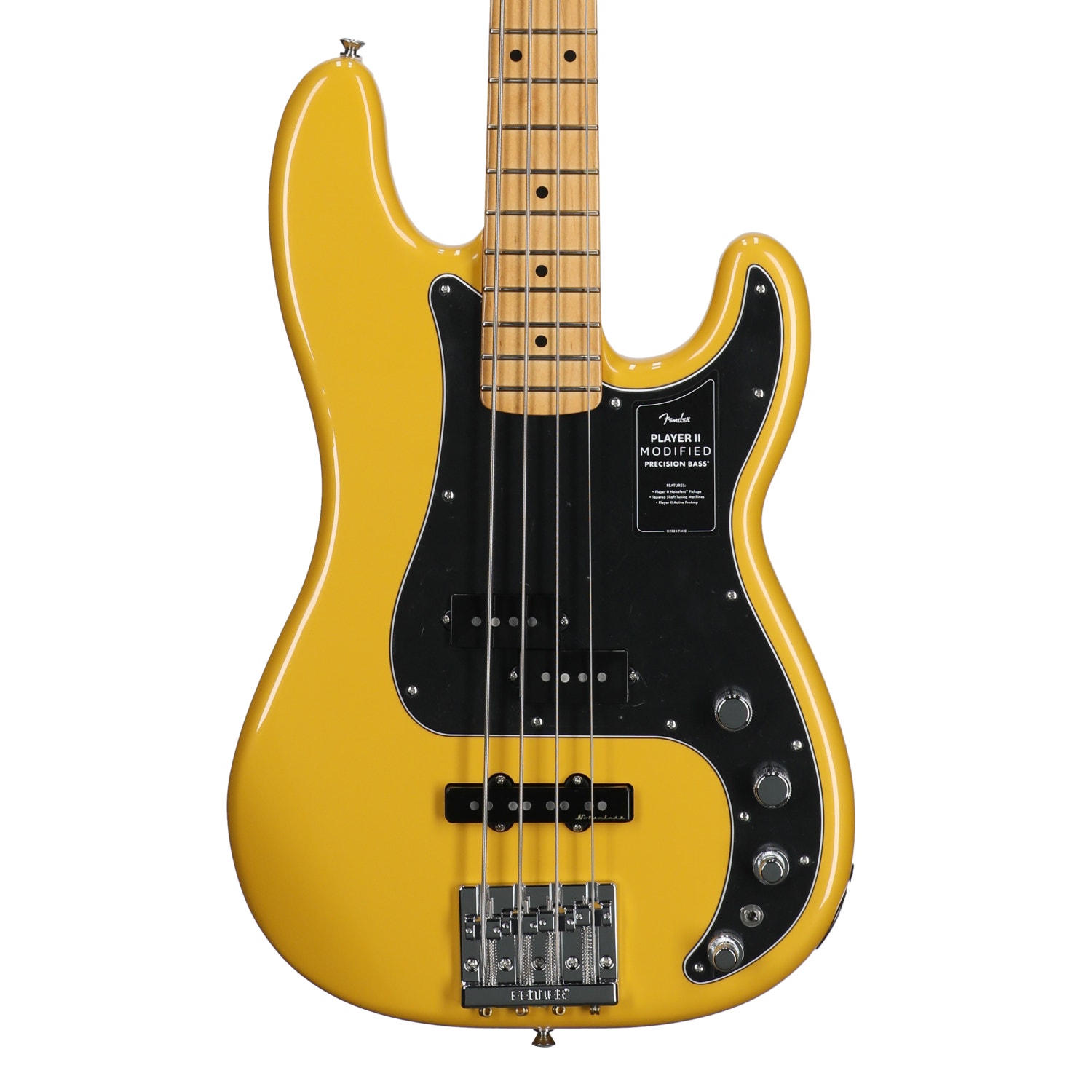 Fender Player II Modified Active Precision Bass Guitar with Bag Maple Fingerboard Sun Yellow