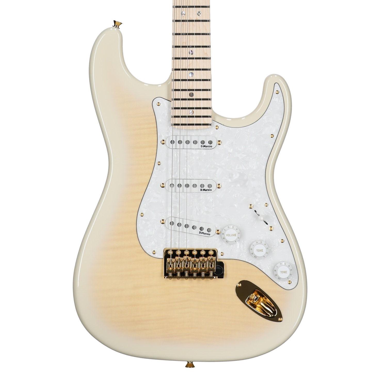 Fender Richie Kotzen Stratocaster Maple Fingerboard Guitar with Bag Trans White Burst