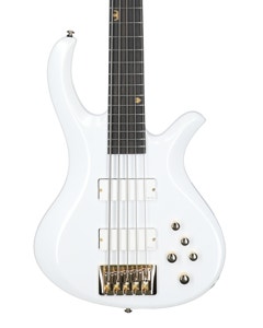 Schecter FreeZesicle Riot Bass 5 Guitar Metallic White View 2