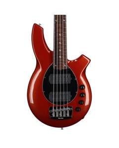 Ernie Ball Music Man Bongo 5 HH Bass Guitar with MONO Bag Blood Orange