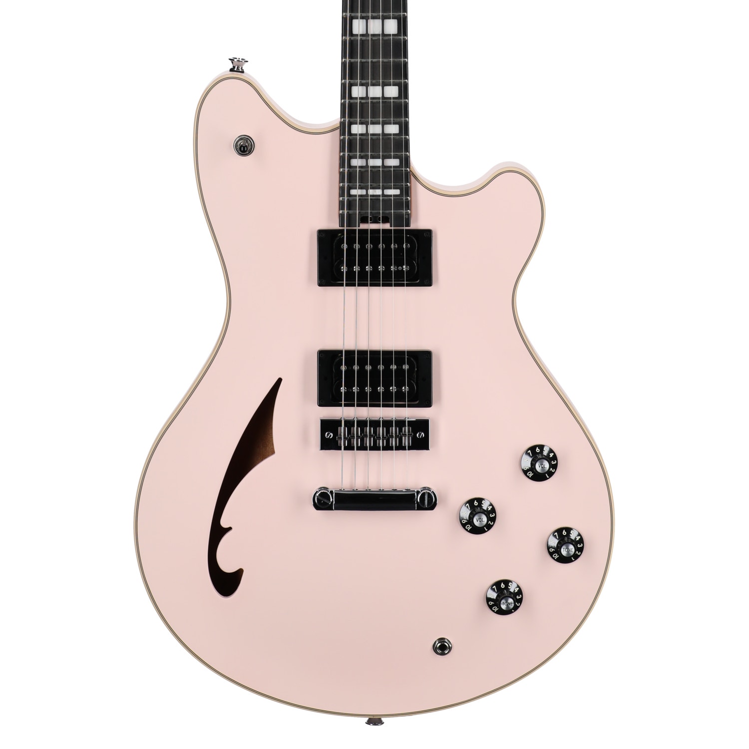 EVH LE SA-126 Special Ebony Satin Guitar with Case Shell Pink