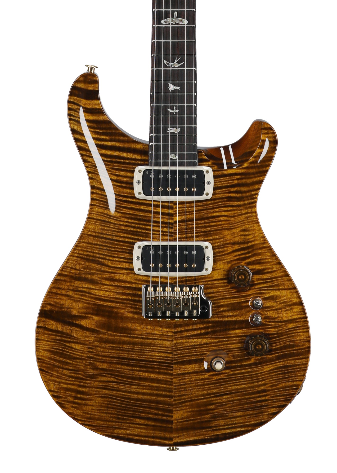 PRS Custom 24-08 10-Top Black Gold with Case View 2