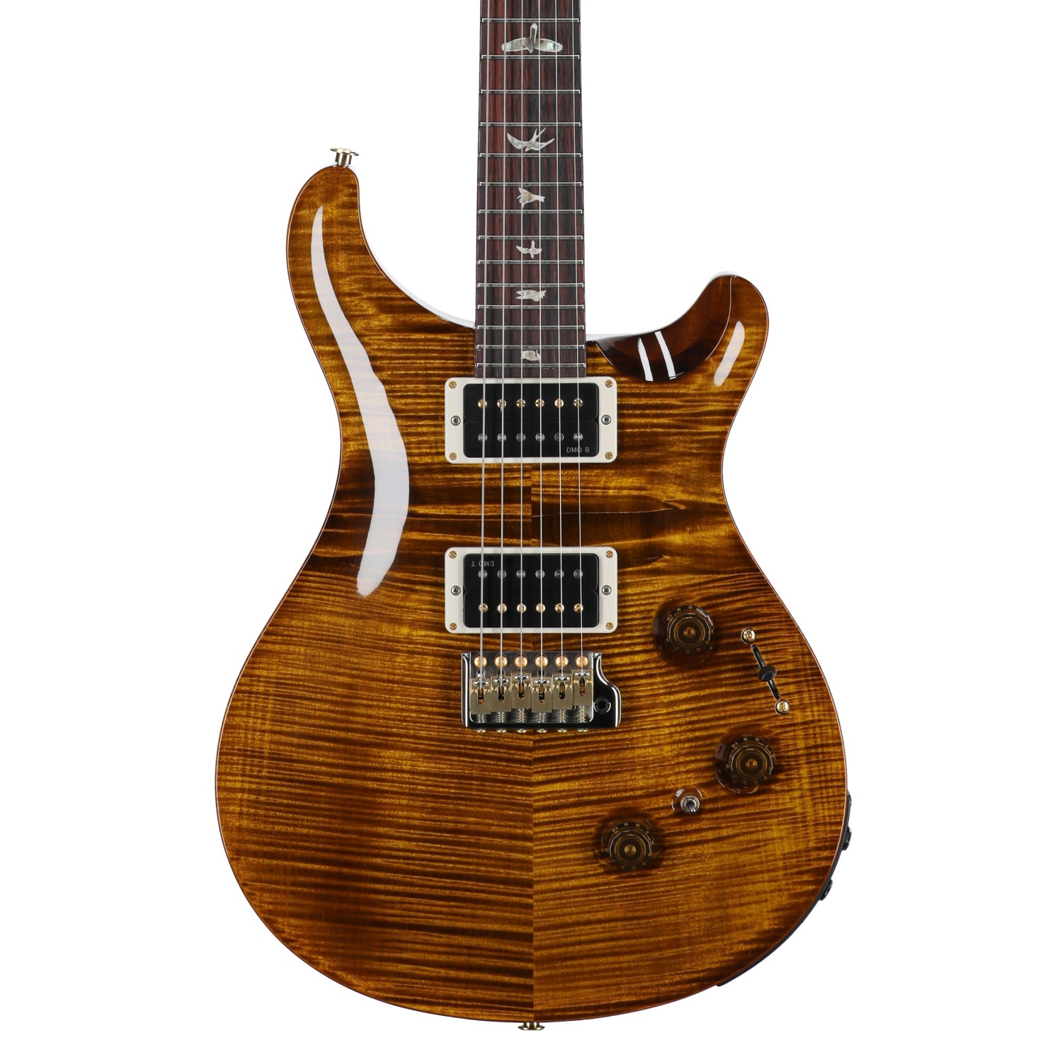 PRS Custom 24 Piezo 10-Top Black Gold with Case