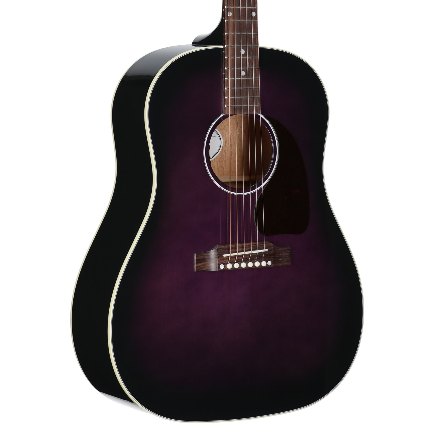 Gibson J-45 Standard Acoustic Electric Guitar with Case Purple Burst