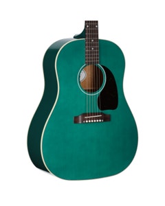 Gibson J-45 Standard Acoustic Electric Guitar with Case Translucent Teal