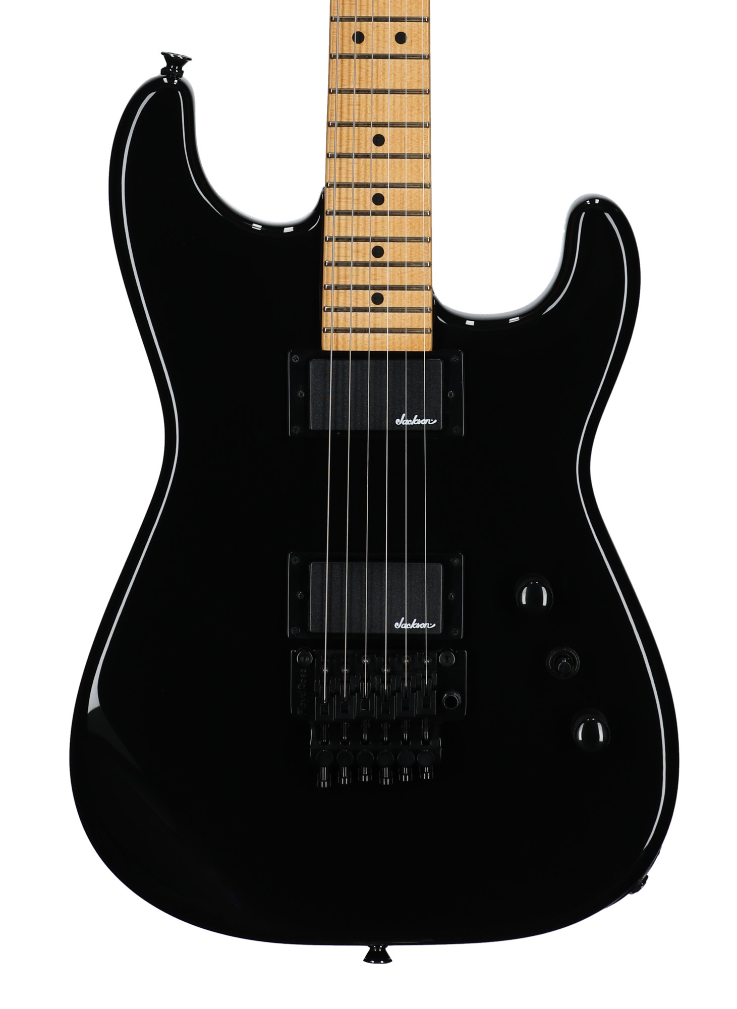 Jackson Pro Origins 1985 SD1 HH Maple Floyd Rose Guitar with Bag Black