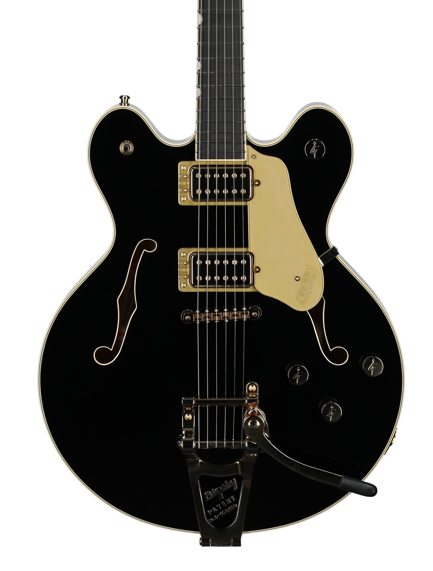 Gretsch Broadkaster LX CB Semi Hollow Body GUitar with Case Bigsby Black View 2