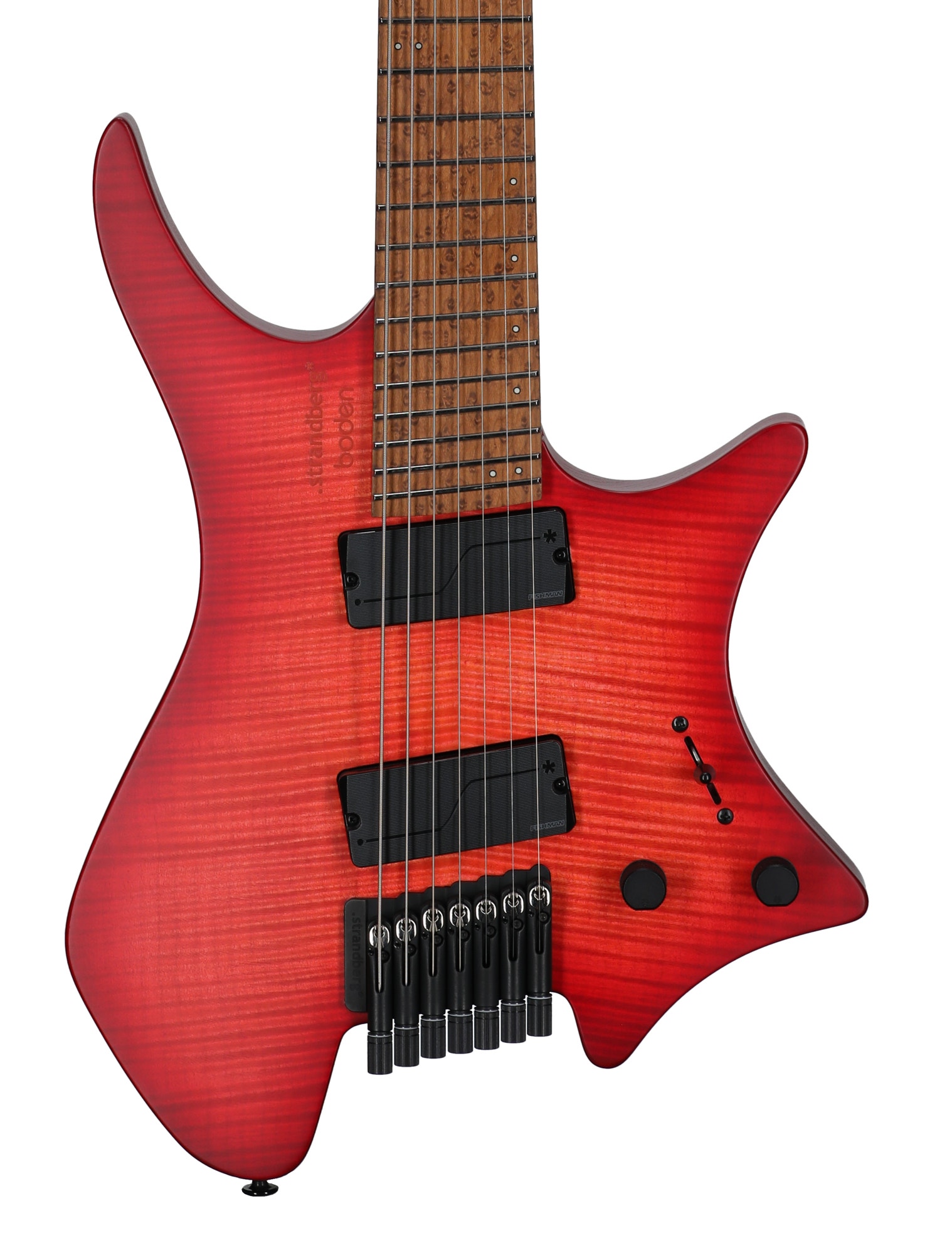 Strandberg Boden Original N2.7 7-String Guitar with Gig Bag Sunset Coral Burst Satin