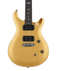 PRS SE CE24 Standard Guitar with Stoptail and Gig Bag Satin Metallic Gold View 2