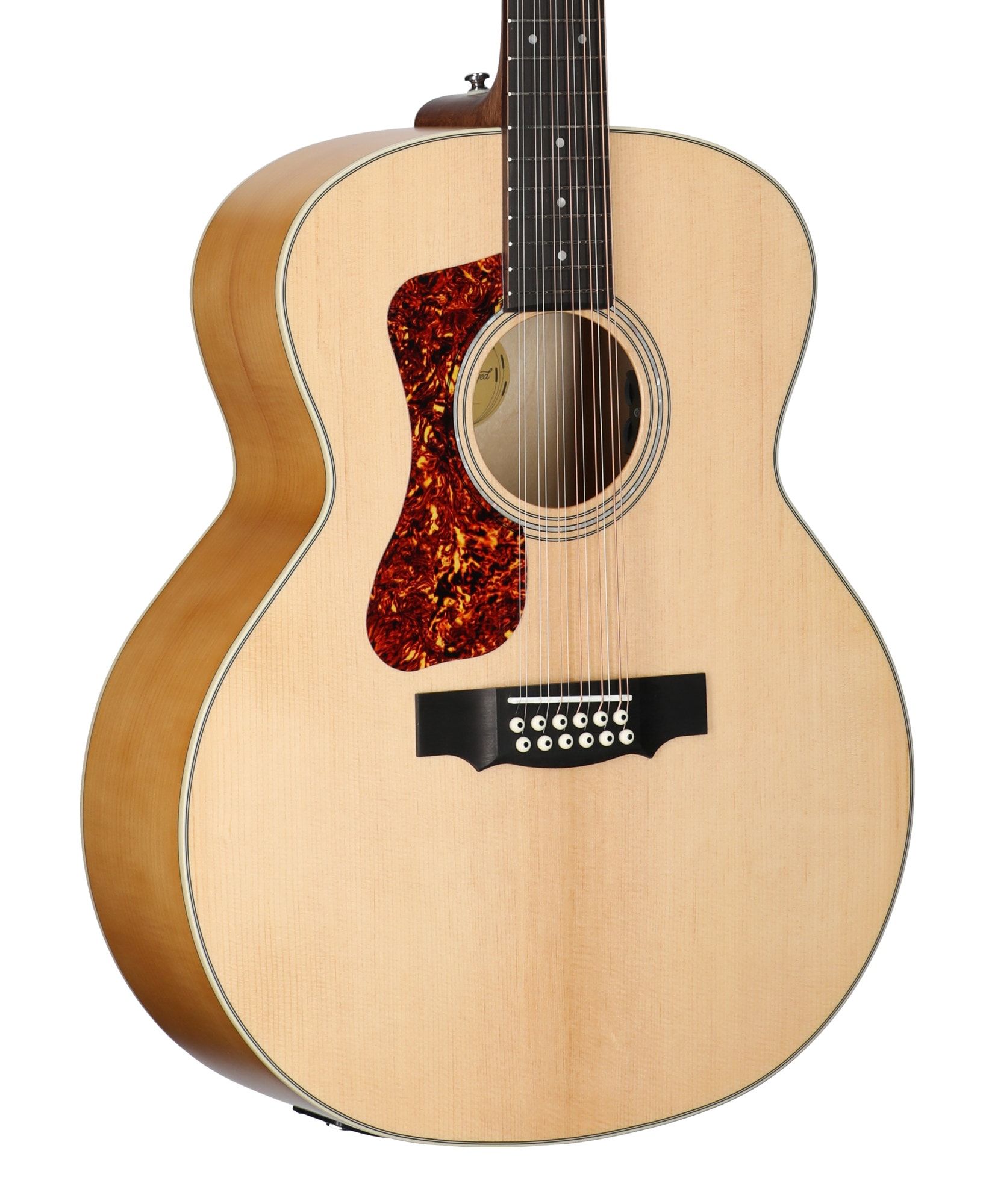 Guild F-2512E Maple Jumbo 12-String Acoustic Electric Left-Handed Guitar View 8