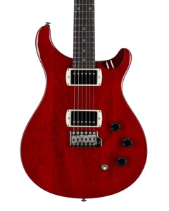 PRS SE DGT Standard with Moons Guitar and Gig Bag Vintage Cherry View 2