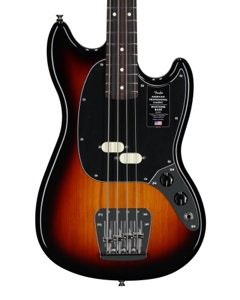Fender American Professional Classic Mustang Bass Rosewood Guitar with Bag 3-Color Sunburst View 2