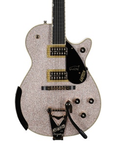 Gretsch LE Champagne Sparkle Penguin Guitar with Bigsby and Case View 2