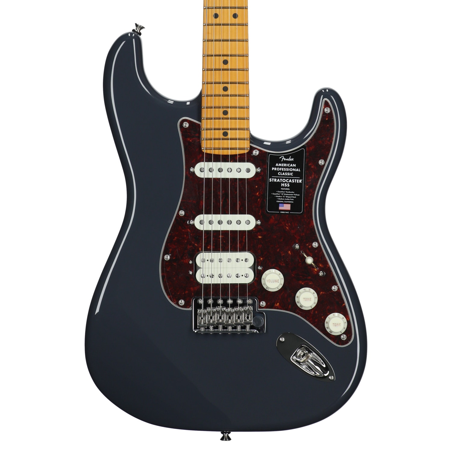 Fender American Professional Classic Stratocaster HSS Maple Guitar with Bag Faded Black